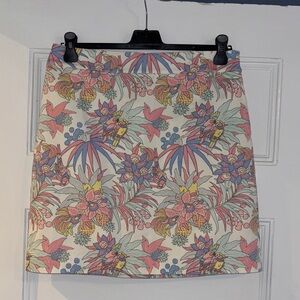 Talbots Tropical Floral Mini Skirt
